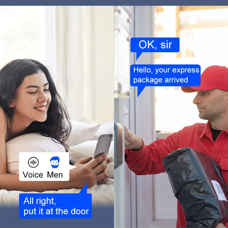 D9 Intelligent Visual Doorbell Universal Smart Door bell Remote Home Monitoring Intercom HD Night Vision Capture