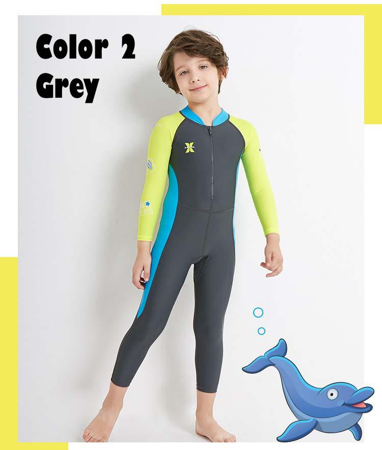 KIDS Swimsuit LS-18821 Long Sleeve Swimming Costume Wear Suit Swim Clothes for boy and girl