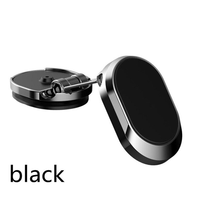 Mini Foldable Strong Magnetic Car Phone Holder Folding Metal Mobile Phone Car Mount Rotatable Dashboard Stand Bracket