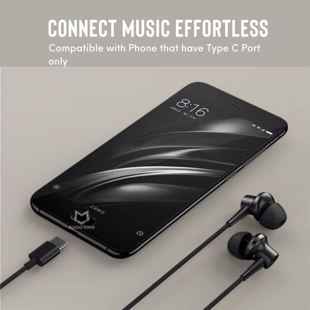 Remax RM-512A Type-C In-Ear Wired Earphone Noise Isolation Lightweight Music Call Silicone Headset