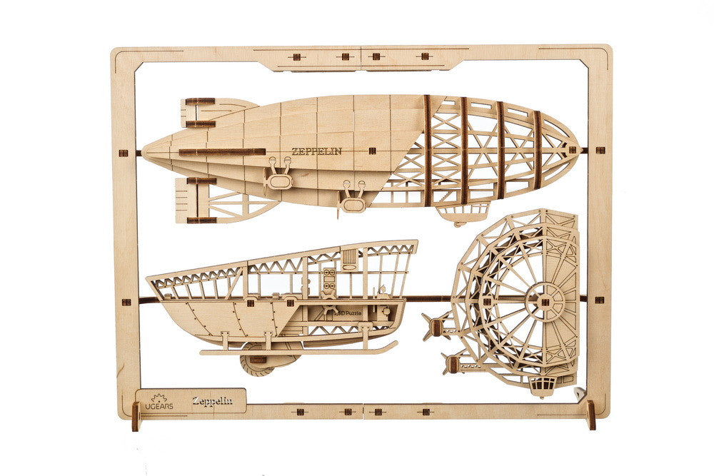 UGEARS Zeppelin 2.5D Puzzle Mechanical Model Wooden DIY Kits