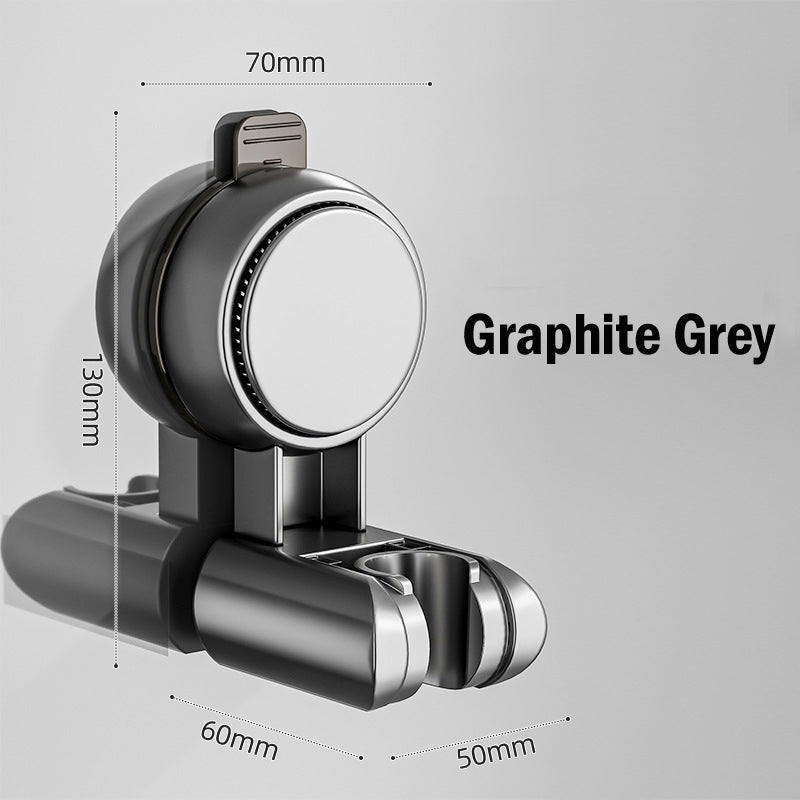 Adjustable Shower Head Suction Cup Holder Showerhead Bracket No Drill FREE Wall Mount Bathroom Bidet