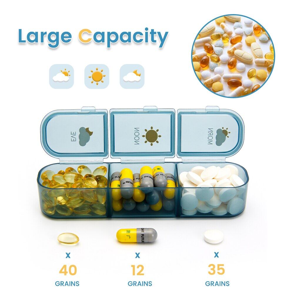 21 / 28 Grids Weekly Pill Organizer 7 Days Travel Medicine Storage Case Box Portable Large Capacity