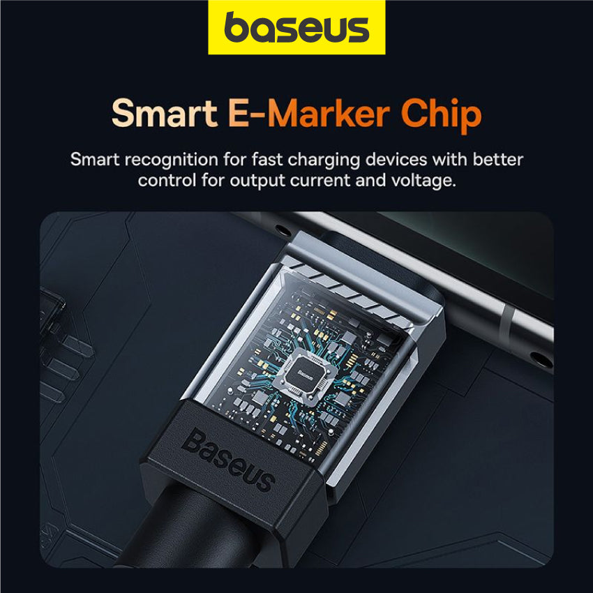 1m/2m Baseus CoolPlay Series Fast Charging Data Sync Cable Type-C to Type-C 100W C to C PD 3.0 QC
