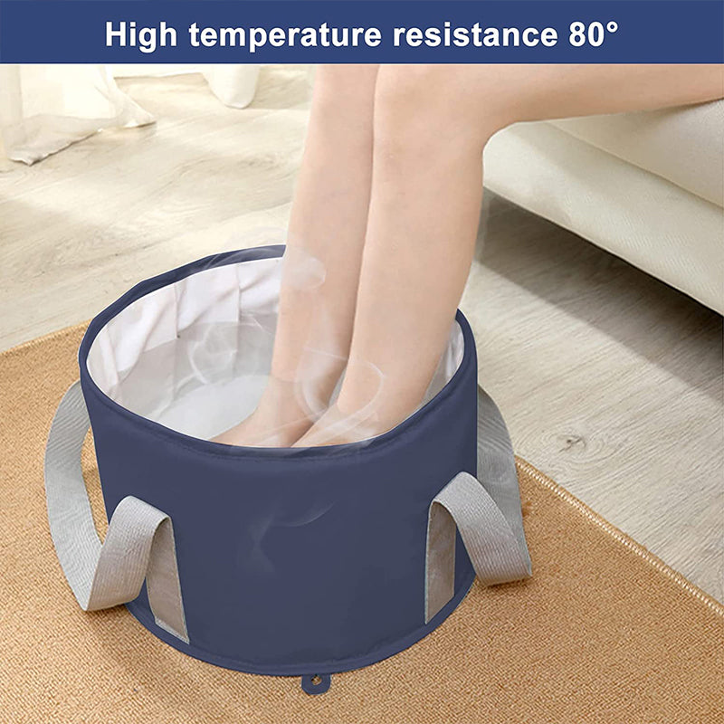 15L Collapsible Foldable Pail Folding Water Bucket Basin Portable Foot SPA Bath Soak Basin Washing Tub Sink Soaking