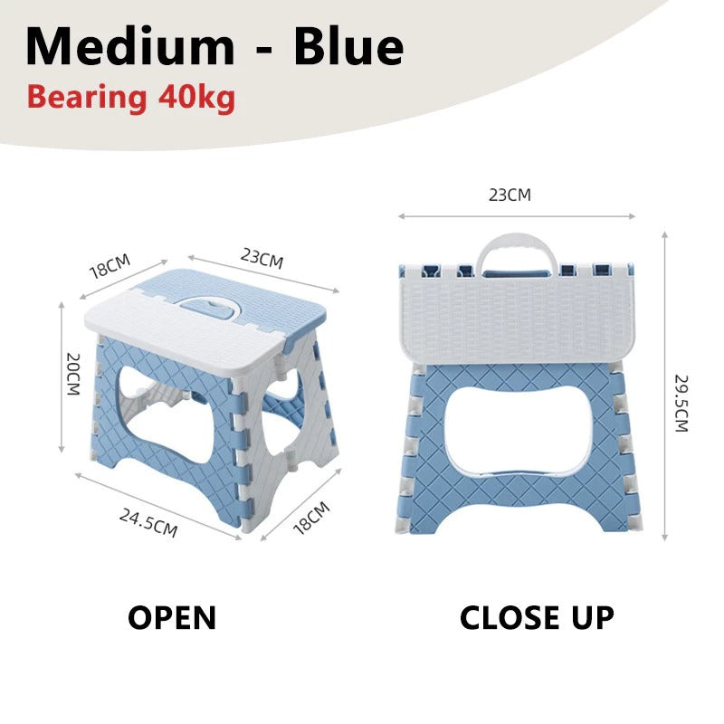 Foldable Portable Stool Chair Outdoor Camping Fishing Lightweight Stackable Seat for Kids Adults