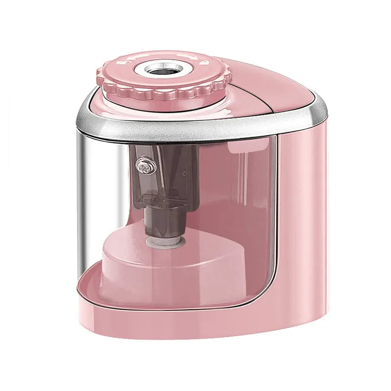 Electric Pencil Sharpener Battery Operated Automatic Rotary Sharpener for 6–8mm Pencils School Office