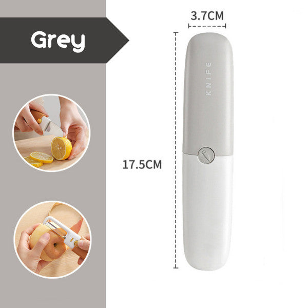 2-In-1 Peeler Knife Fruit Cutter Vegetable Slicer Stainless Steel Blade Scraper Kitchen Travel Tool