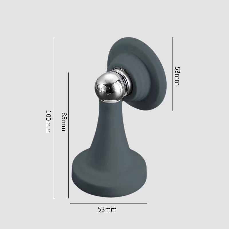 Silicone Magnetic Door Stopper Mute Door Stop Suction Punch-Free No Drill Decorative Heavy Duty Silicone Doorstop Wedge