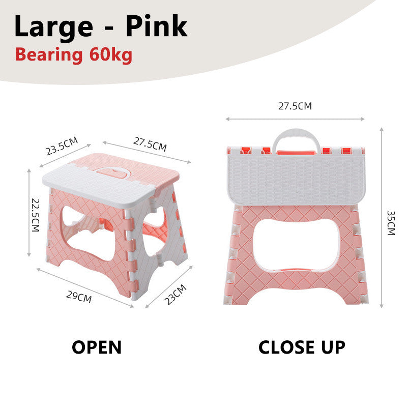 Foldable Portable Stool Chair Outdoor Camping Fishing Lightweight Stackable Seat for Kids Adults