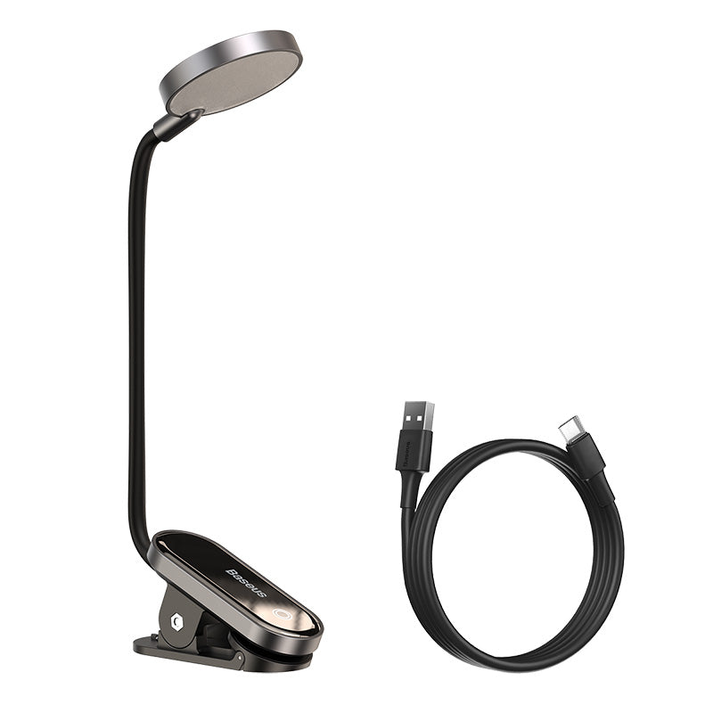 Baseus Comfort Reading Mini Clip On Table Desk Bedside LED Lamp Rechargeable Wireless Dimmable Bedroom Night Light