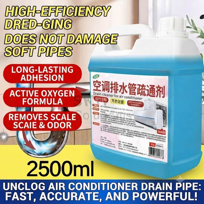 500/1500/2500ml Aircon Drain Pipe Cleaner AC Choke Remover Slime Algae Jelly Gel Dissolver PVC Hose