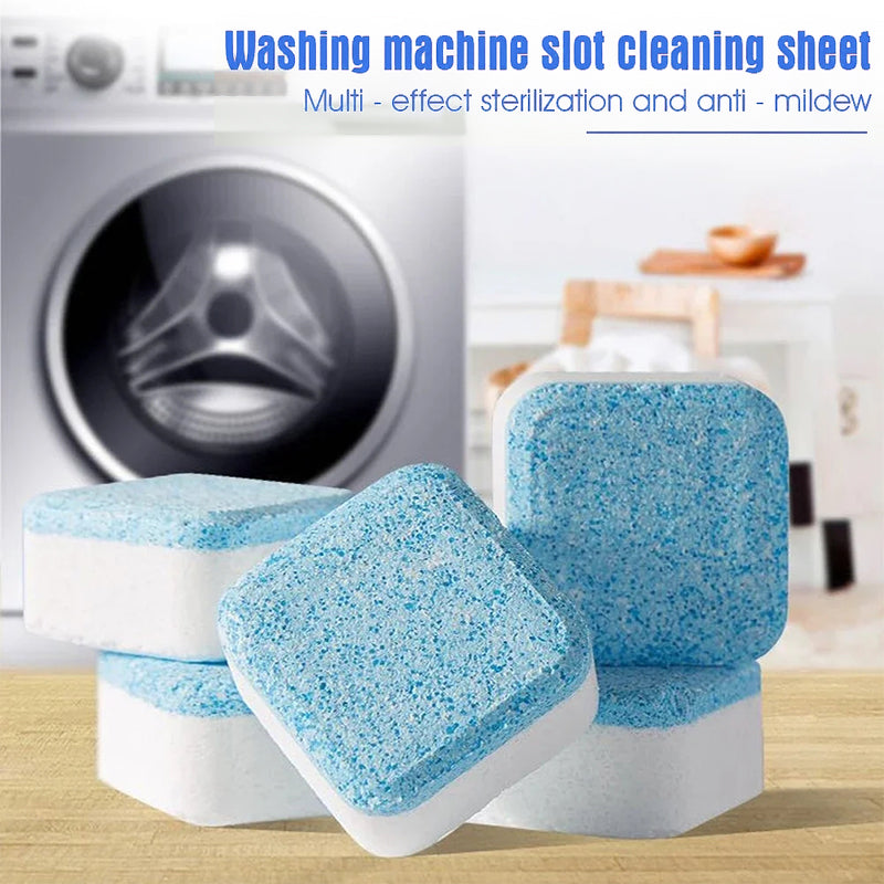 12pcs/box Washing Machine Cleaner Tablets Drum Cleaning Descaler Antibacterial Deodorizer Detergent