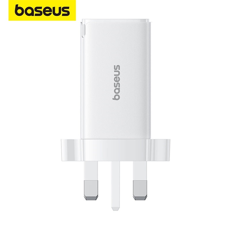 Baseus GaN5 Pro 65W Fast Charger PD3.0 QC4.0 USB C Quick UK Plug Adapter Safety Mark Free 1M Type-C Cable
