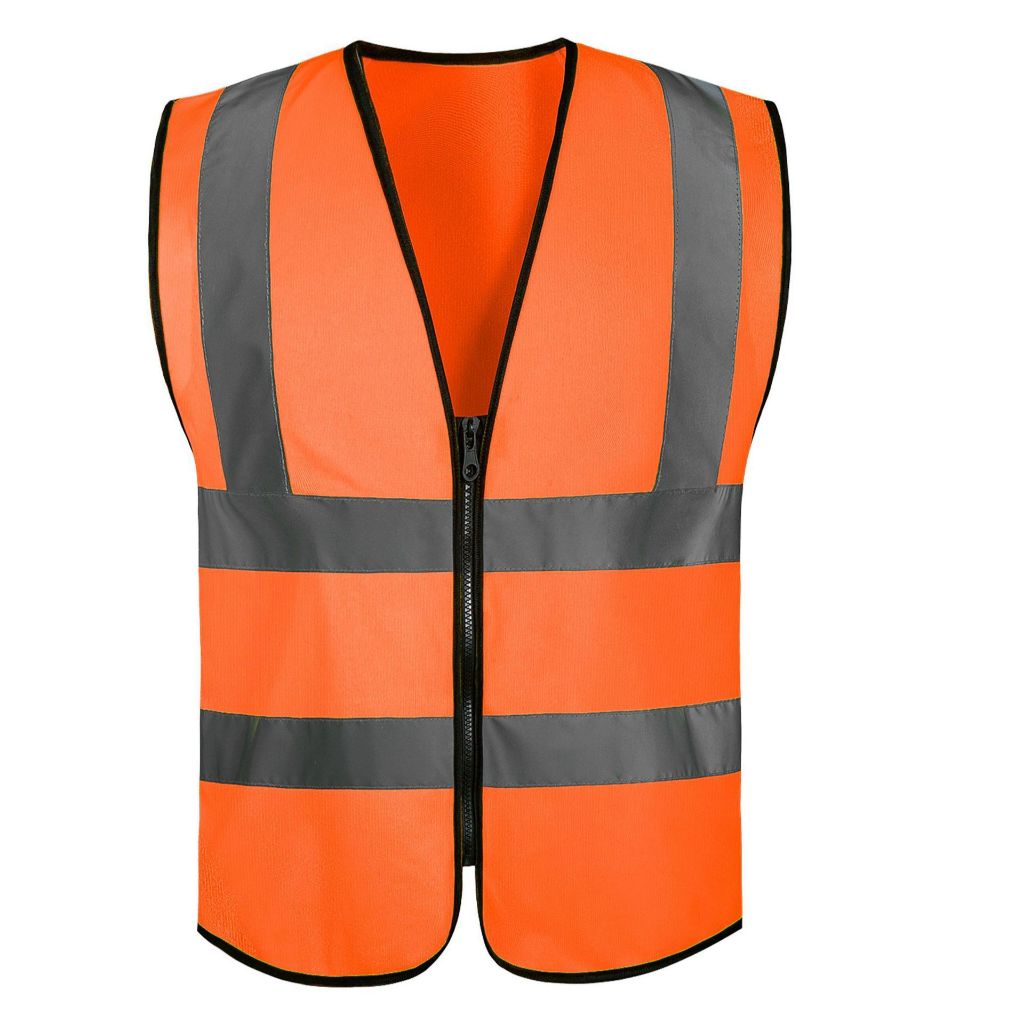 Reflective Safety Vest High Visibility Traffic Multi-Pocket Breathable Work Outdoor Night Cycling
