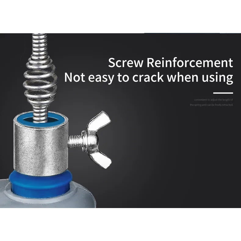 Plumbing Auger Drain Snake Clog Remover Tool Pipe Cleaner Plunger Toilet Kitchen Sewer Declogger