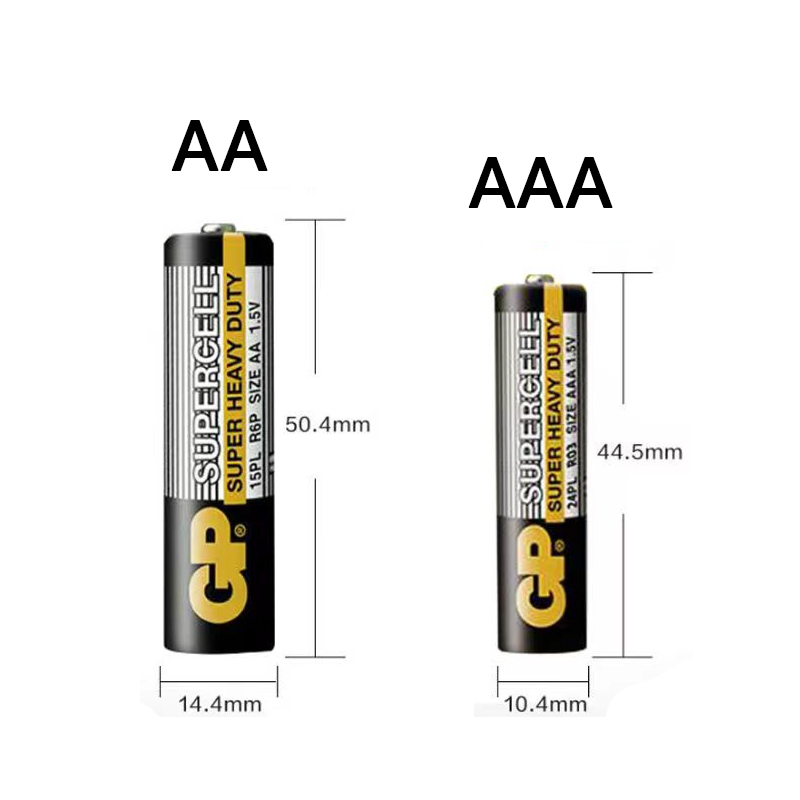 20/40/80pcs GP Supercell AA AAA Battery 1.5V Carbon Zinc Batteries for Toy Clock Remote Control Mouse