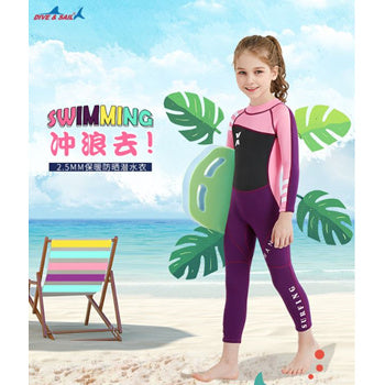 KIDS Thick Swimsuit ★ WS-18818 Long Sleeve Swimming Costume Wear Suit Diving ★ Swim Clothes Boy and Girl