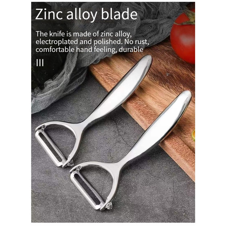 2In1 Stainless Steel Vegetable Fruit Potato Peeler Slicer Multifunctional Cutter Sharp Kitchen Tool