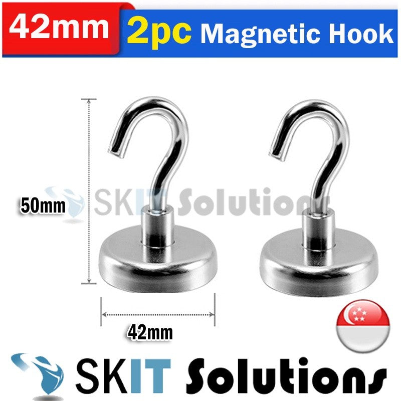 2pc Strong Magnetic Hooks Magnet Holder Wall Hanging Hanger Magnetic Organizer Organiser Hook Home Kitchen Metal Surface