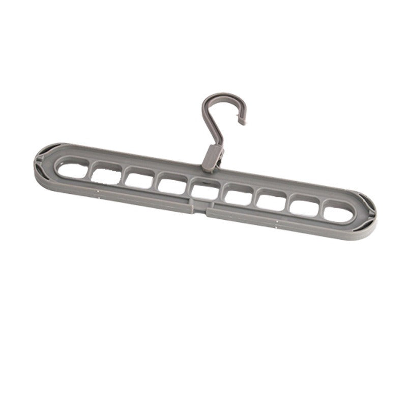 9-Hole Magic Clothes Hanger Foldable Space Saving Wardrobe Closet Organizer Anti-Slip - 5 Colors