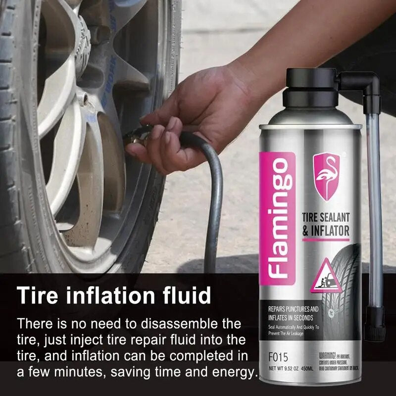 Flamingo Tire Sealant & Inflator F015 Puncture Vacuum Repair Spray Repairing Liquid Fluid Inner Tube Car Motorcycle Bike