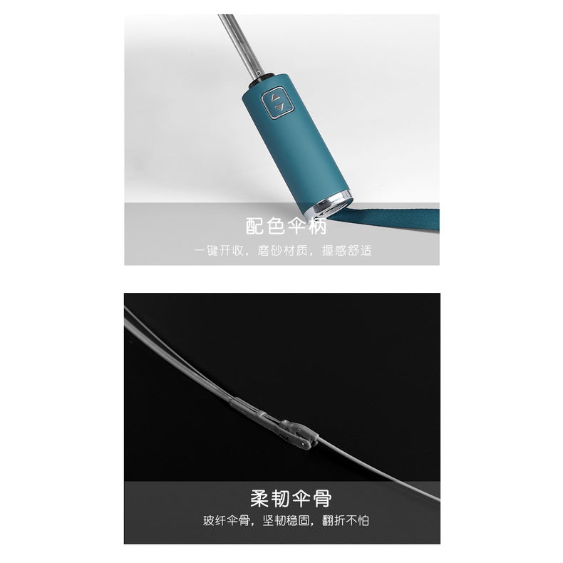 Super Large Automatic Reverse Folding Umbrella Inverted Fold Windproof Auto Open Close Anti UV Coating Lightweight