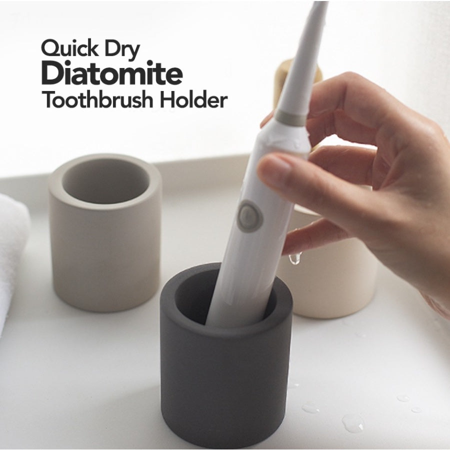 Quick Dry Diatomite Electric Toothbrush Holder Toothpaste Bathroom Toilet Accessories Storage Cup Organizer Dispenser