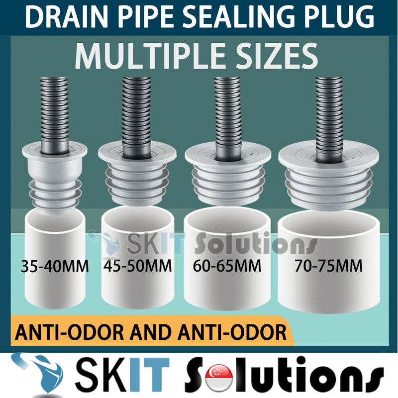 Silicone Drain Pipe Sealing Plug Sewer Deodorant Anti-Odor Seal Ring Cover Kitchen Washing Machine Drainage Basin Floor