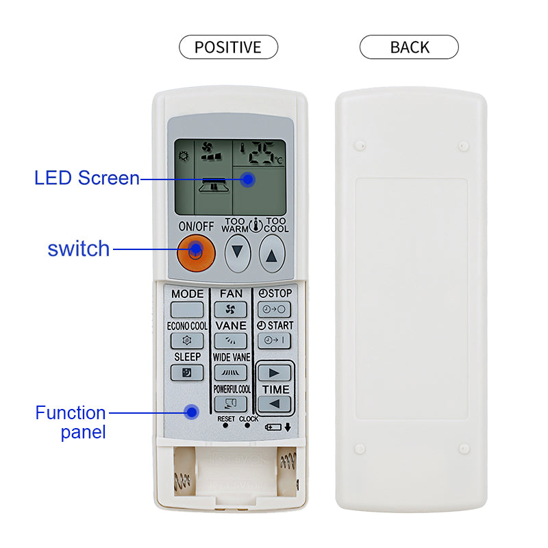 Replacement Mitsubishi Aircon Remote Control Air Conditioner AC Air Con Remote Controller KM05E KM12B KM06E KD05D SG10
