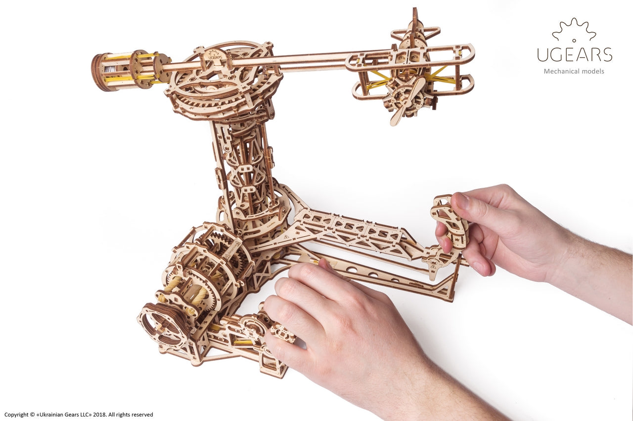 Ugears Aviator ★Mechanical 3D Puzzle Kit Model Toys Gift Present Birthday Xmas Christmas Kids Adults