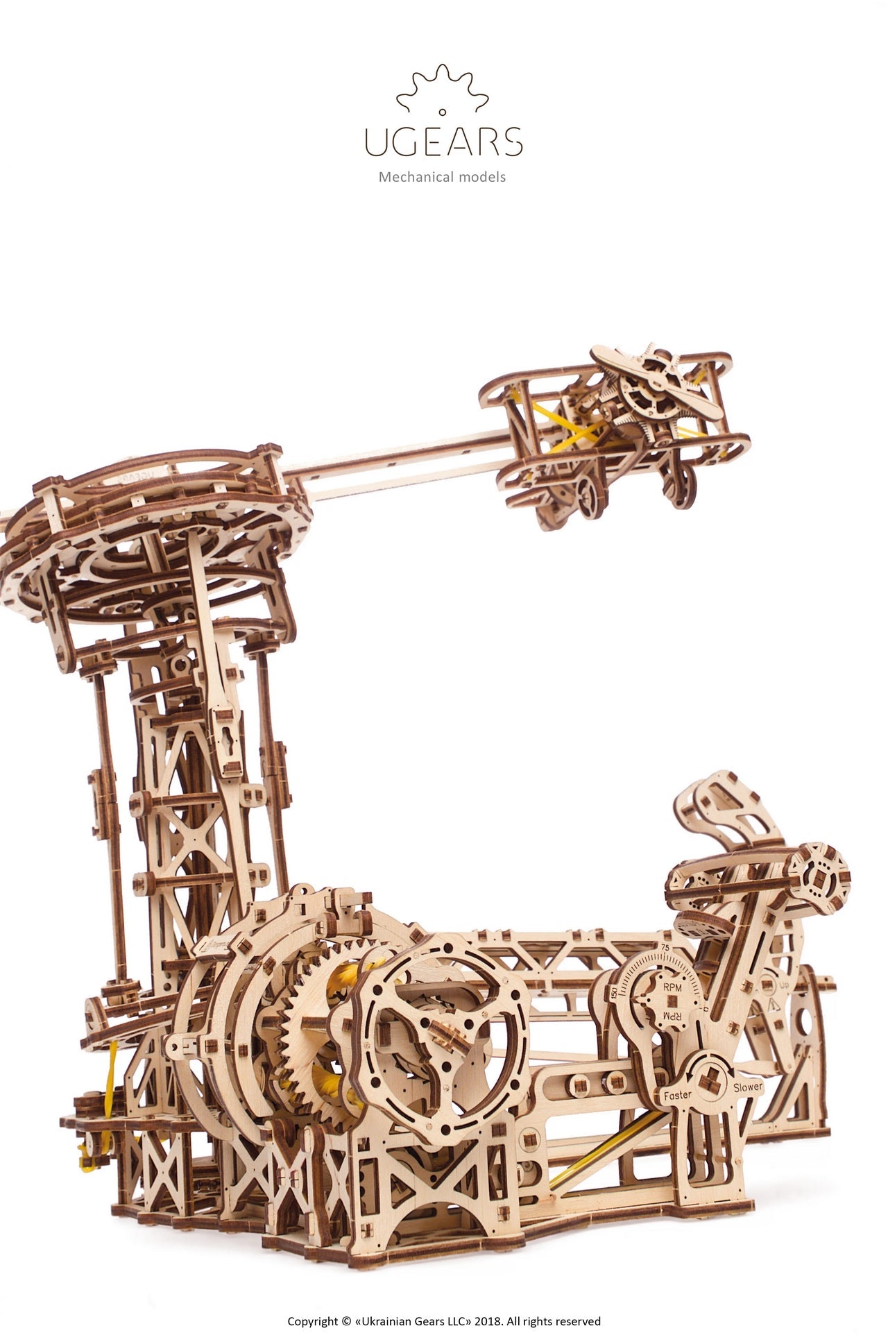 Ugears Aviator ★Mechanical 3D Puzzle Kit Model Toys Gift Present Birthday Xmas Christmas Kids Adults