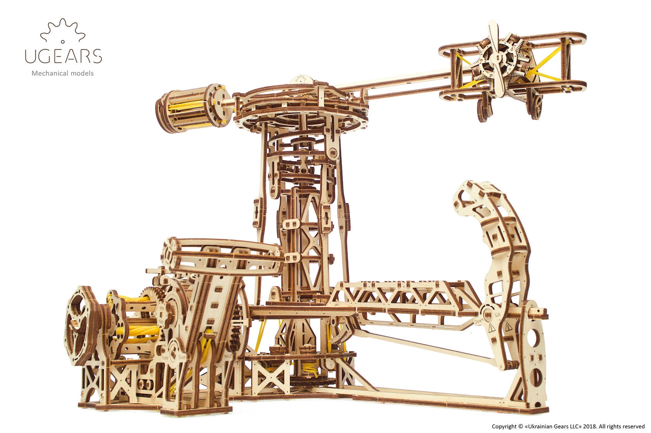 Ugears Aviator ★Mechanical 3D Puzzle Kit Model Toys Gift Present Birthday Xmas Christmas Kids Adults