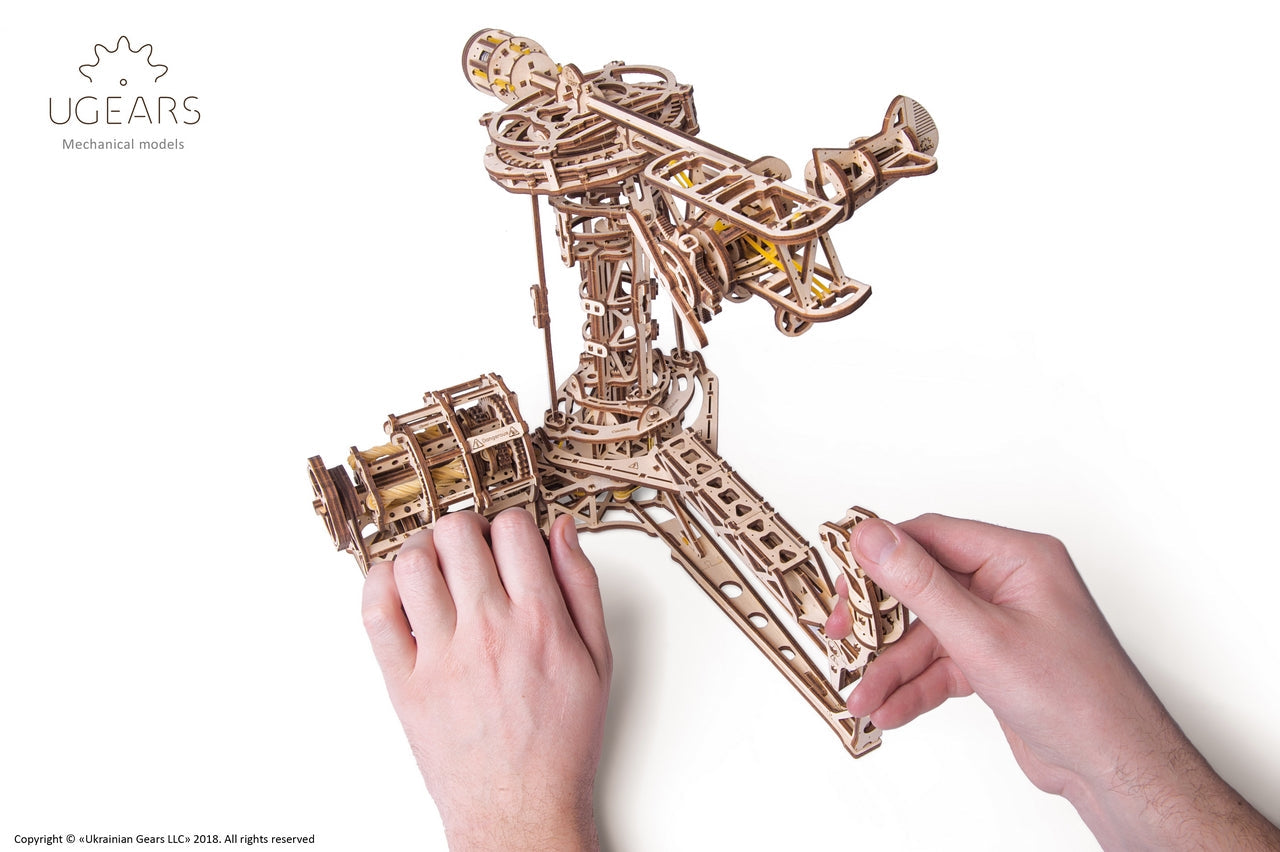 Ugears Aviator ★Mechanical 3D Puzzle Kit Model Toys Gift Present Birthday Xmas Christmas Kids Adults