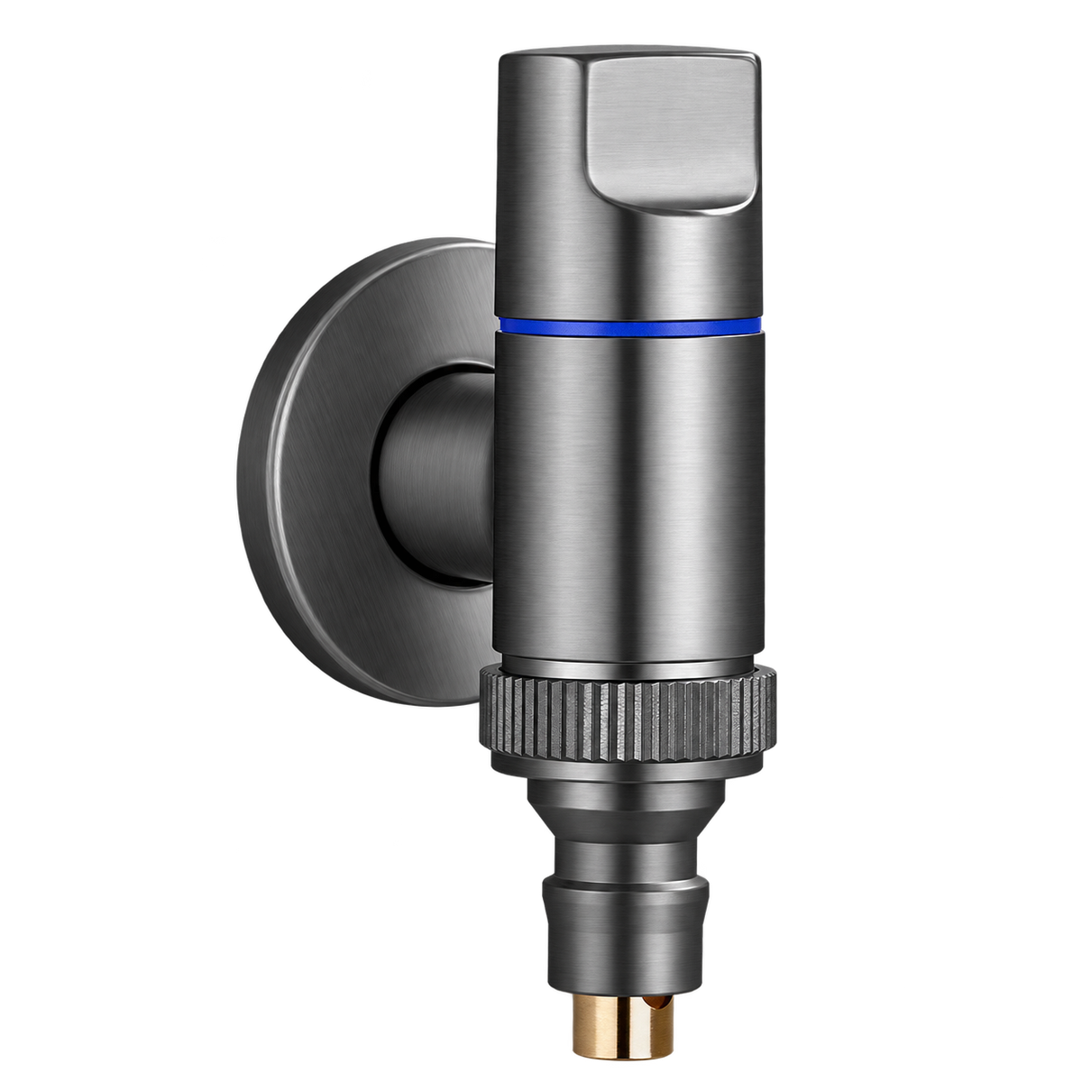 【SKIT SG】Universal Bathroom Washing Machine Faucet Mini Brass Angle Valve Bidet Dual-purpose Valve Dual-control Dual-cooking Faucet Quick Installation