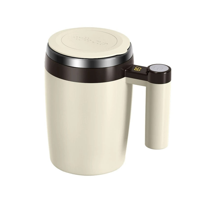 380ML Rechargeable Self-Stirring Mug 304 Stainless Steel Automatic Coffee Mixing Cup for Home Office