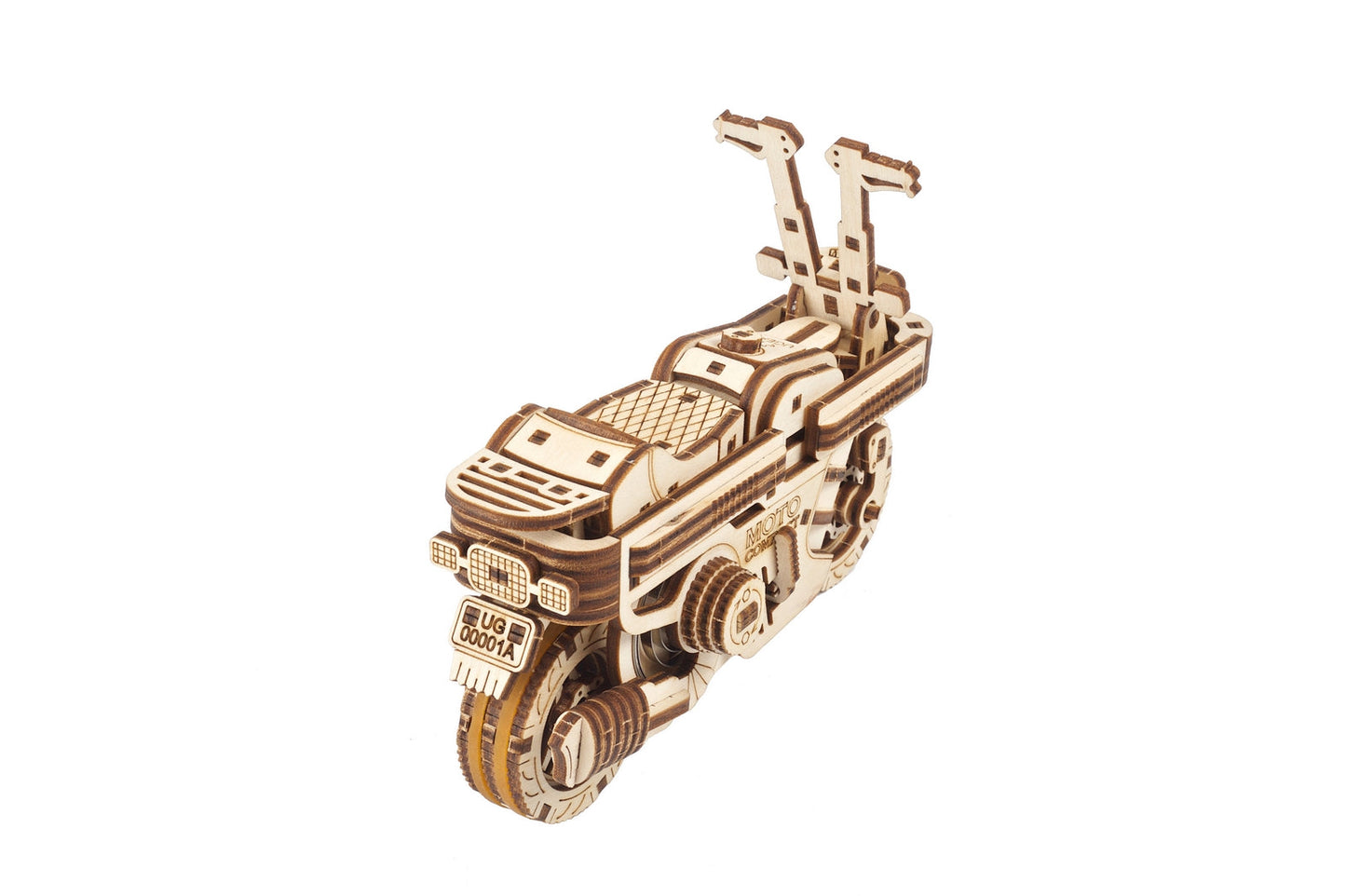 Ugears Moto Compact Folding Scooter ★Mechanical 3D Puzzle Kit Model Toys Gift Present Birthday Xmas Christmas Kids Adults