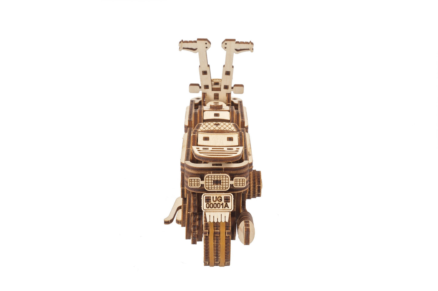 Ugears Moto Compact Folding Scooter ★Mechanical 3D Puzzle Kit Model Toys Gift Present Birthday Xmas Christmas Kids Adults