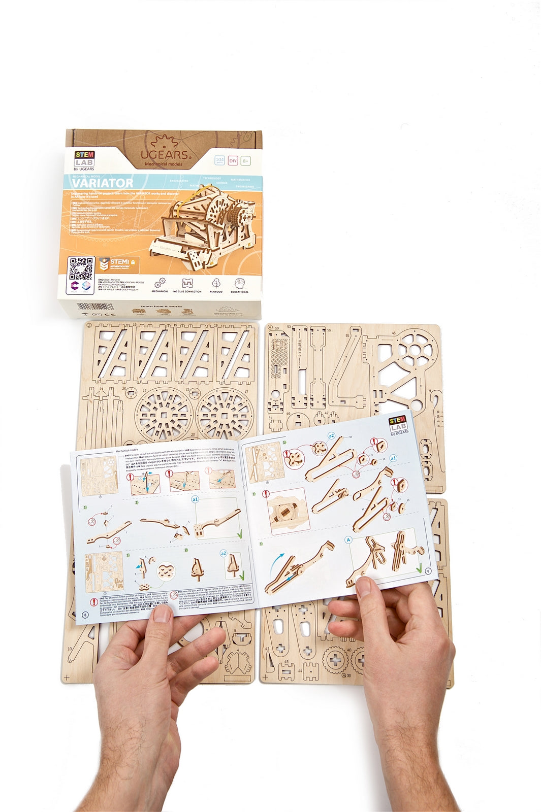 Ugears Stem Lab Variator ★Mechanical 3D Puzzle Kit Model Toys Gift Present Birthday Xmas Christmas Kids Adults