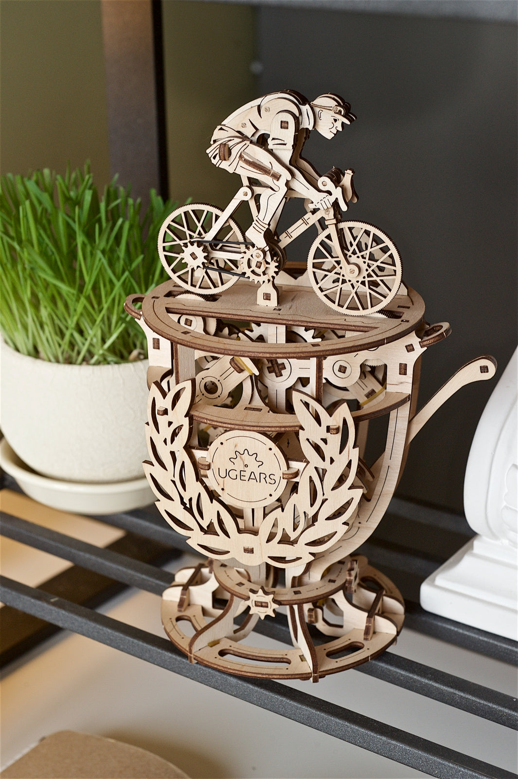 Ugears Automation Cyclist ★Mechanical 3D Puzzle Kit Model Toys Gift Present Birthday Xmas Christmas Kids Adults