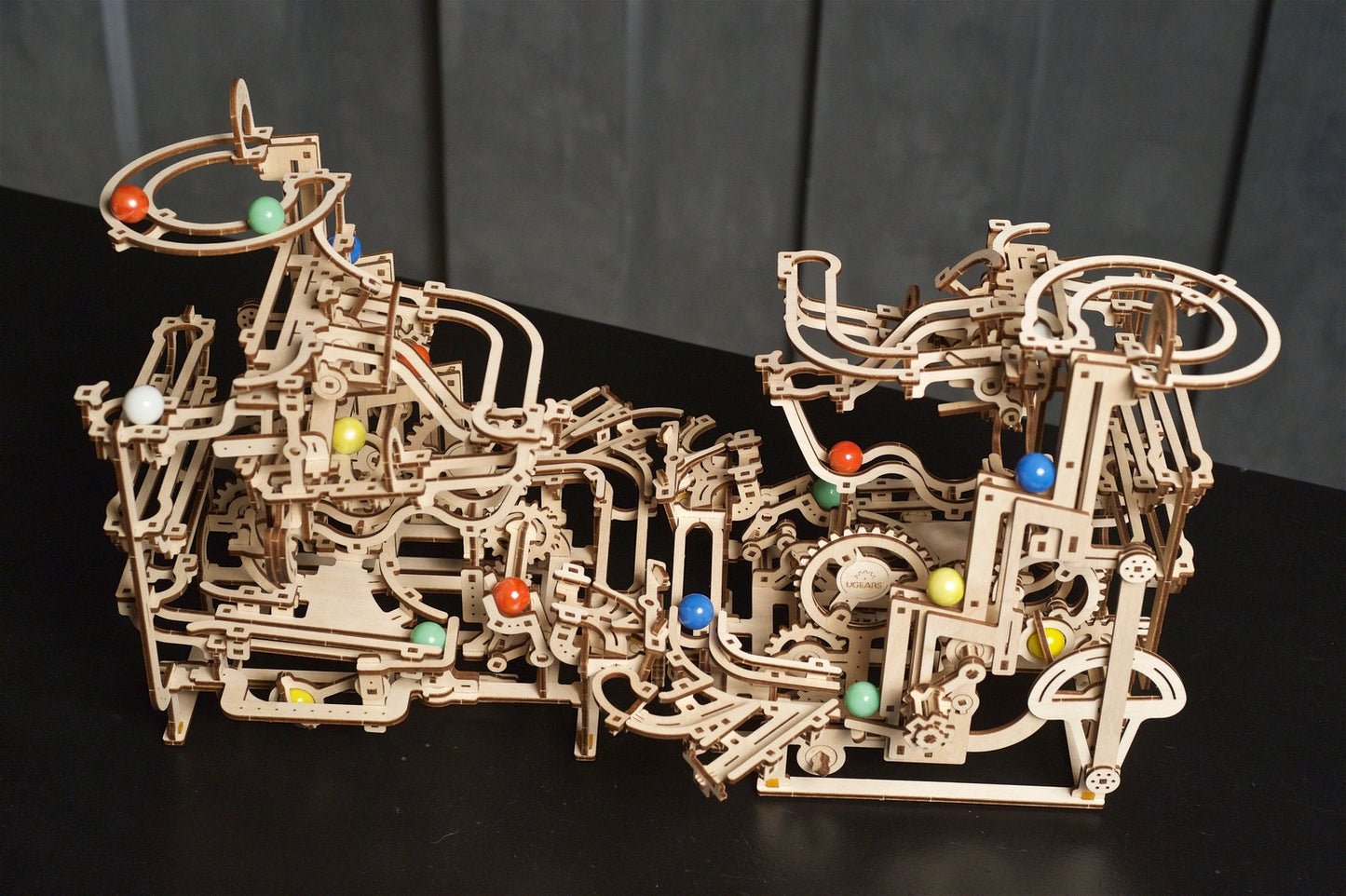 Ugears Marble Run Tiered Hoist ★Mechanical 3D Puzzle Kit Model Toys Gift Present Birthday Xmas Christmas Kids Adults