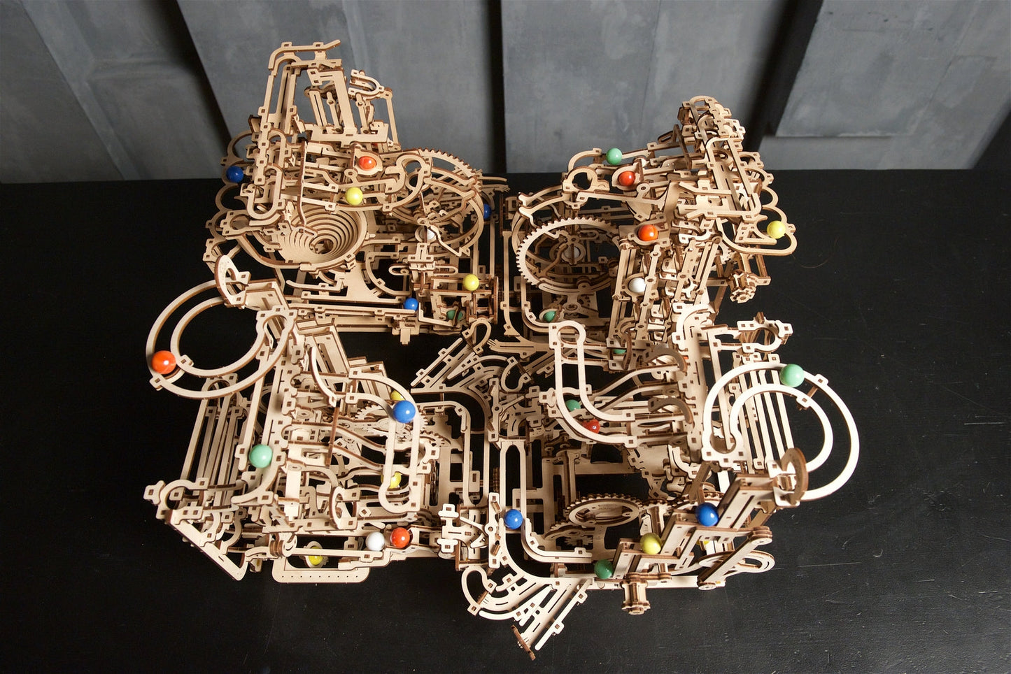 Ugears Marble Run Tiered Hoist ★Mechanical 3D Puzzle Kit Model Toys Gift Present Birthday Xmas Christmas Kids Adults