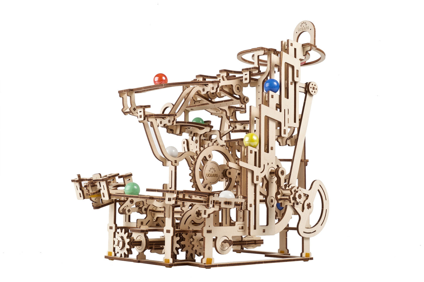 Ugears Marble Run Tiered Hoist ★Mechanical 3D Puzzle Kit Model Toys Gift Present Birthday Xmas Christmas Kids Adults
