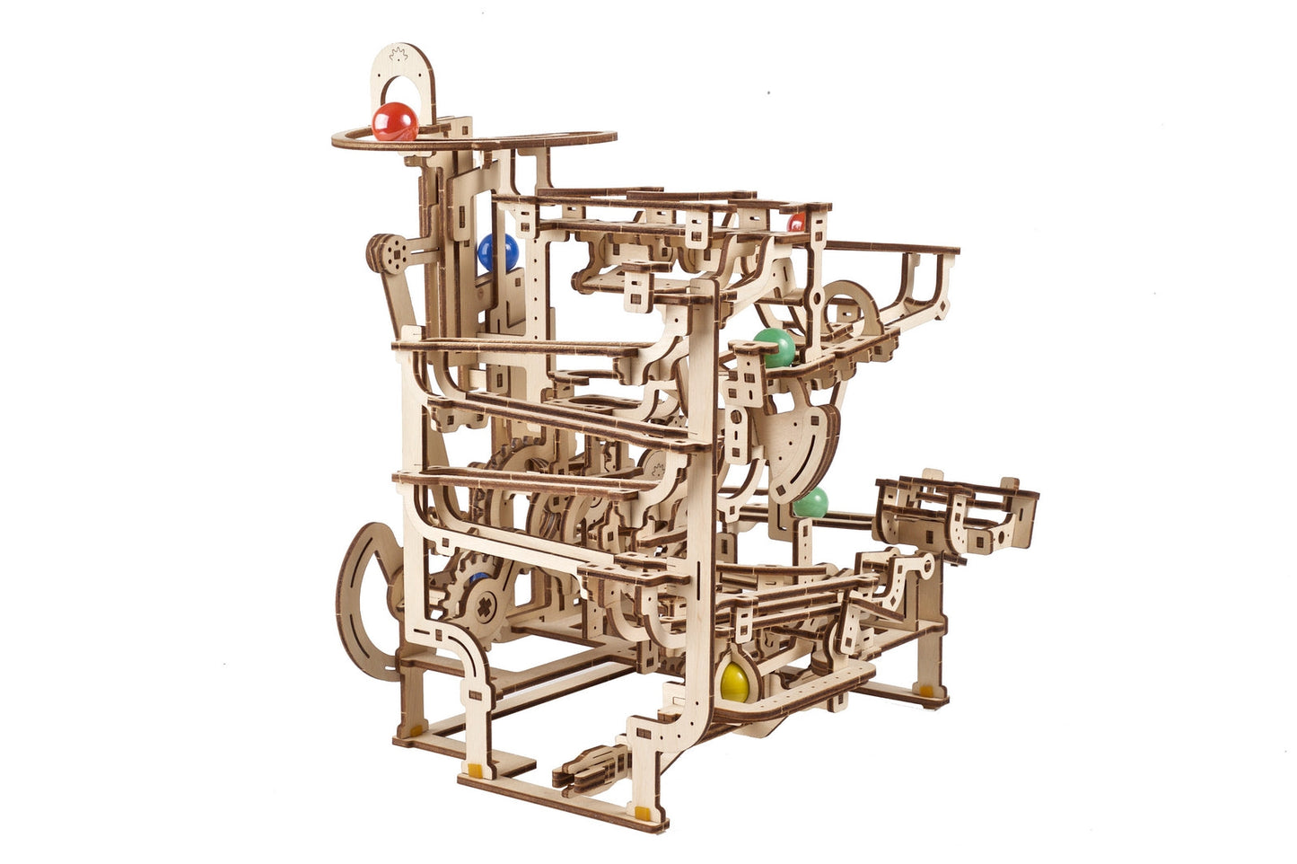 Ugears Marble Run Tiered Hoist ★Mechanical 3D Puzzle Kit Model Toys Gift Present Birthday Xmas Christmas Kids Adults