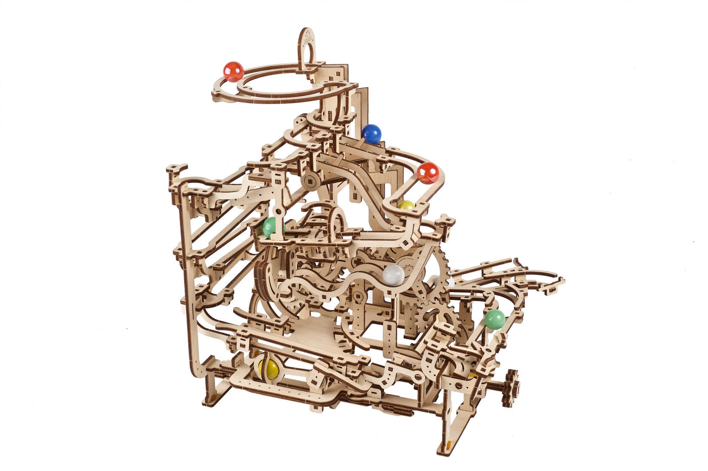 Ugears Marble Run Tiered Hoist ★Mechanical 3D Puzzle Kit Model Toys Gift Present Birthday Xmas Christmas Kids Adults