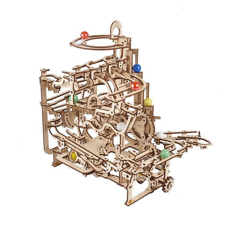 Ugears Marble Run Tiered Hoist ★Mechanical 3D Puzzle Kit Model Toys Gift Present Birthday Xmas Christmas Kids Adults
