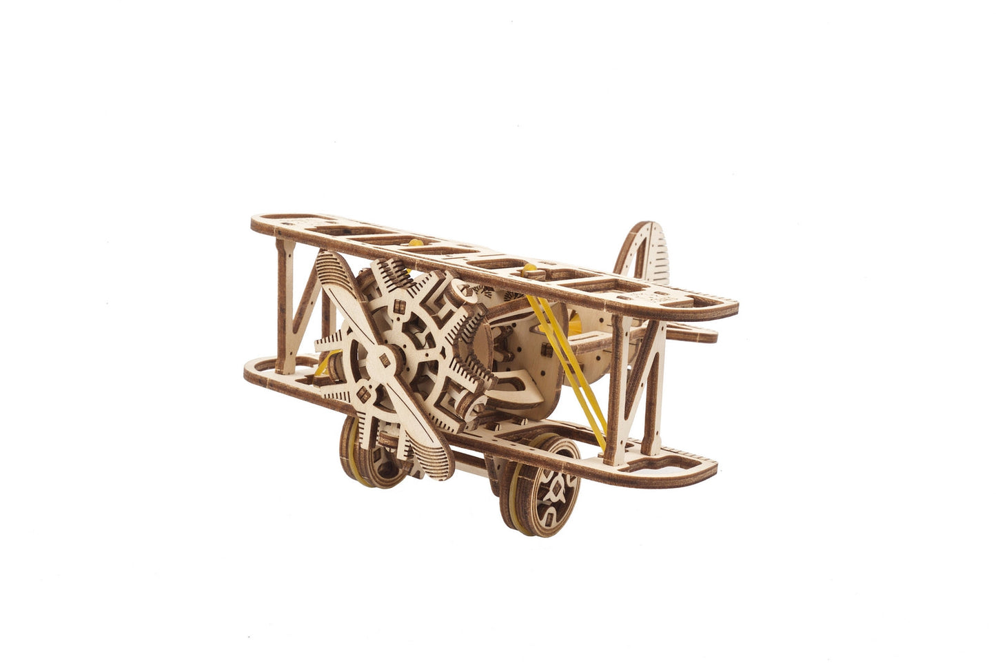 Ugears Mini-Biplane ★Mechanical 3D Puzzle Kit Model Toys Gift Present Birthday Xmas Christmas Kids Adults