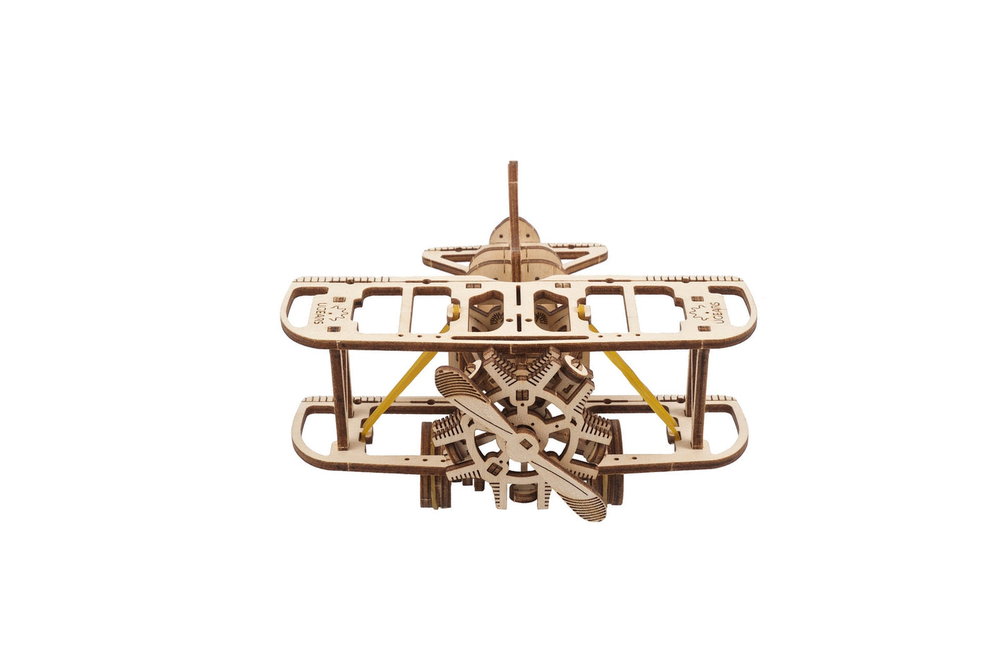 Ugears Mini-Biplane ★Mechanical 3D Puzzle Kit Model Toys Gift Present Birthday Xmas Christmas Kids Adults