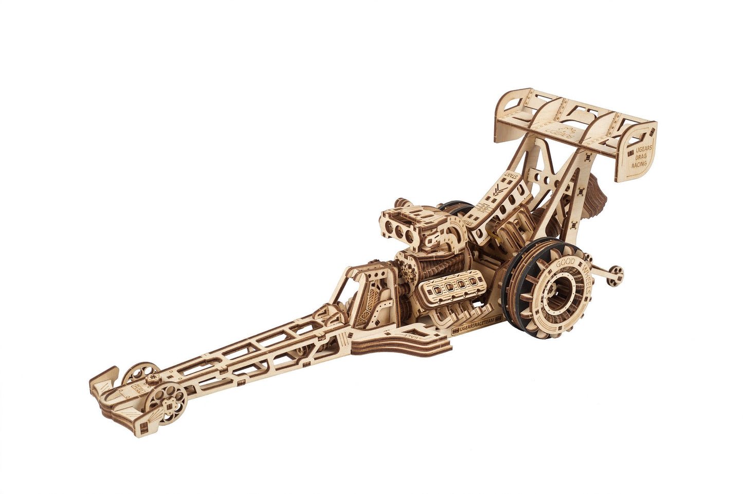 Ugears Top Fuel Dragster ★Mechanical 3D Puzzle Kit Model Toys Gift Present Birthday Xmas Christmas Kids Adults