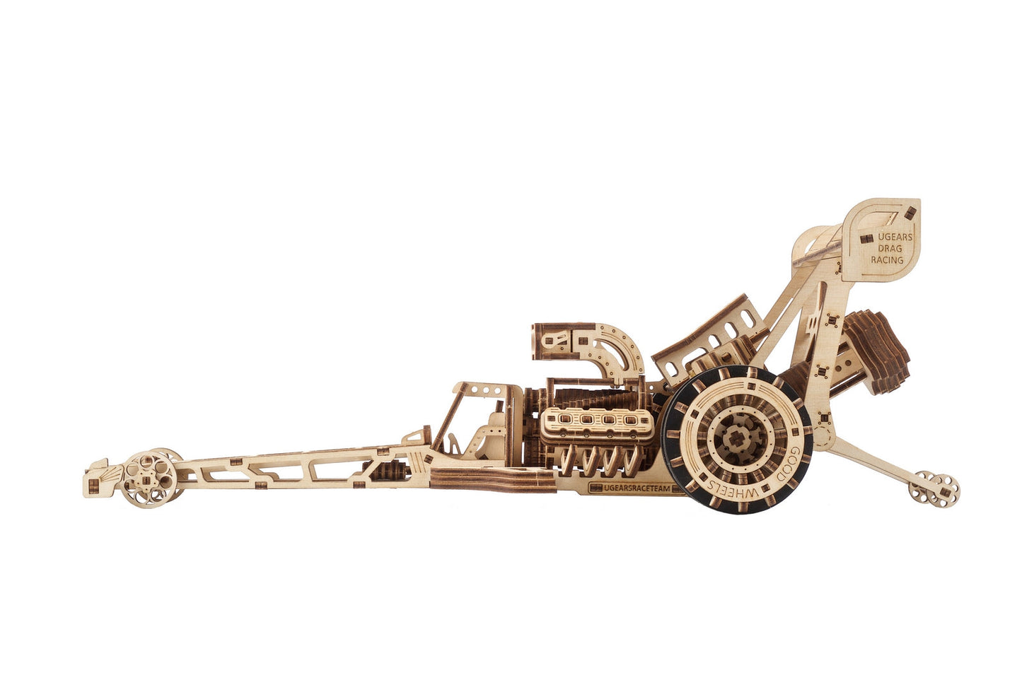 Ugears Top Fuel Dragster ★Mechanical 3D Puzzle Kit Model Toys Gift Present Birthday Xmas Christmas Kids Adults